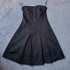 Express Black Strapless Dress